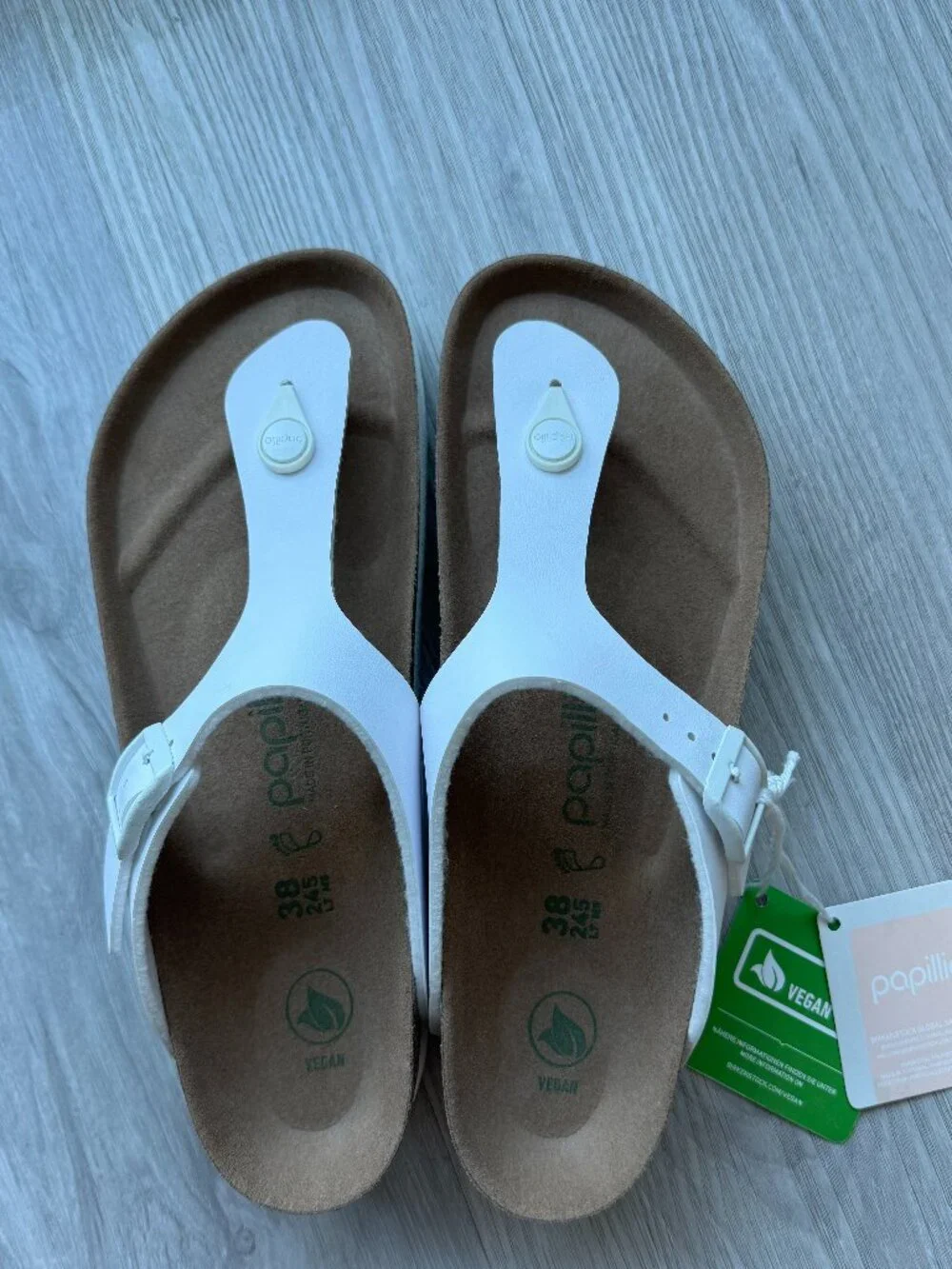 Birkenstock Gizeh Platform Vegan Sandals – White – Size EU 38 (US 7–7.5) - Picture 3 of 15